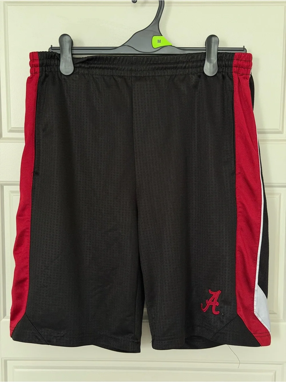 Colosseum Athletics Alabama Crimson Tide Men's Basketball Shorts Black Red M